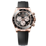 Rolex Daytona 126515LN-0002 40mm Everose Gold Black Dial Oysterflex Watch