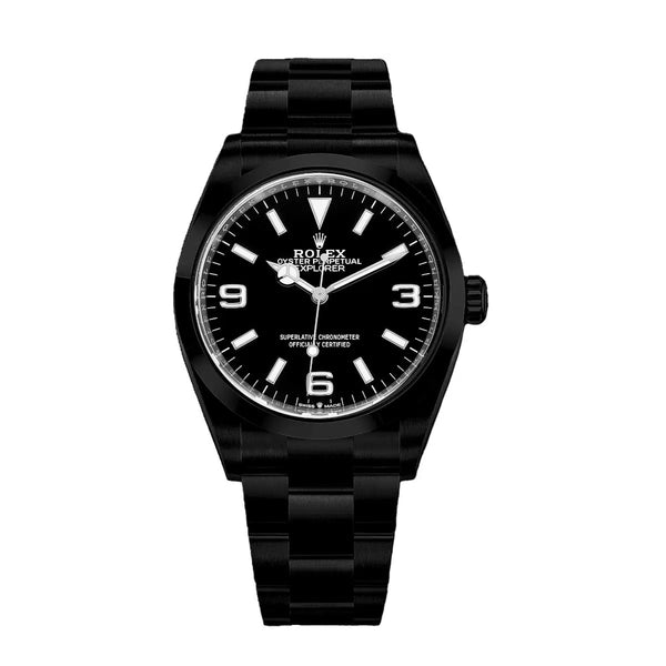 Rolex Explorer 214270 39mm PVD Coated Black Dial Oyster Bracelet