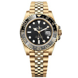 Rolex GMT-Master II 126718GRNR-0001 40mm Yellow Gold Jubilee Bracelet Black Dial