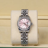 Rolex Lady-Datejust 179160 26mm Stainless Steel Pink Index Dial
