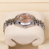 Rolex Lady-Datejust 179160 26mm Stainless Steel Pink Index Dial