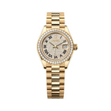 Rolex Lady-Datejust 279138RBR-0029 28mm Diamond-Paved Dial 18kt Yellow Gold President Bracelet