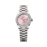 Rolex Lady-Datejust 279139RBR-0004 28mm Pink Dial 18kt White Gold President Bracelet