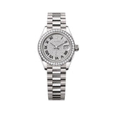 Rolex Lady-Datejust 279139RBR-0014 28mm Diamond-Paved Dial 18kt White Gold President Bracelet