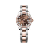 Rolex Lady-Datejust 279381RBR-0004 28mm Chocolate Diamond Dial Oyster Bracelet
