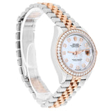 Rolex Lady-Datejust 279381RBR-0013 28mm Diamond Bezel White Mother of Pearl Dial Jubilee Bracelet