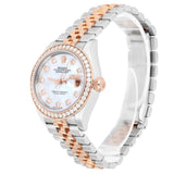 Rolex Lady-Datejust 279381RBR-0013 28mm Diamond Bezel White Mother of Pearl Dial Jubilee Bracelet