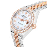 Rolex Lady-Datejust 279381RBR-0013 28mm Diamond Bezel White Mother of Pearl Dial Jubilee Bracelet