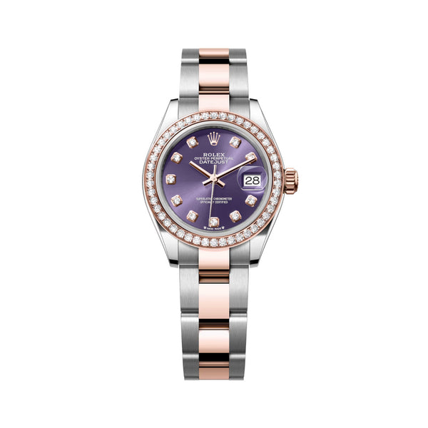 Rolex Lady-Datejust 279381RBR-0016 28mm Aubergine Diamond Dial Oyster Bracelet