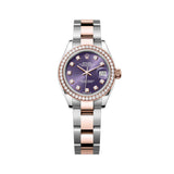 Rolex Lady-Datejust 279381RBR-0016 28mm Aubergine Diamond Dial Oyster Bracelet