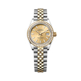 Rolex Lady-Datejust 279383RBR-0001 28mm Champagne Dial Yellow Rolesor Jubilee Bracelet