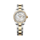 Rolex Lady-Datejust 279383RBR-0020 28mm Yellow Rolesor Mother-of-Pearl Diamond Dial Oyster Bracelet