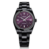 Rolex Oyster Perpetual 114300 39mm Aubergine Dial Black PVD Stainless Steel Oyster Bracelet