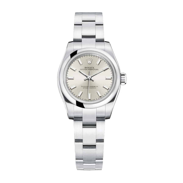 Rolex Oyster Perpetual 176200-0015 Silver Dial 26mm Watch