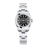 Rolex Oyster Perpetual 176200-0017 Black Dial 26mm Steel Watch