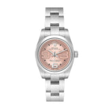 Rolex Oyster Perpetual 176200-3 Pink Arabic Dial 26mm Steel Watch