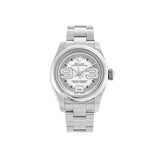 Rolex Oyster Perpetual 176200-6 Silver Arabic Dial 26mm Steel Watch