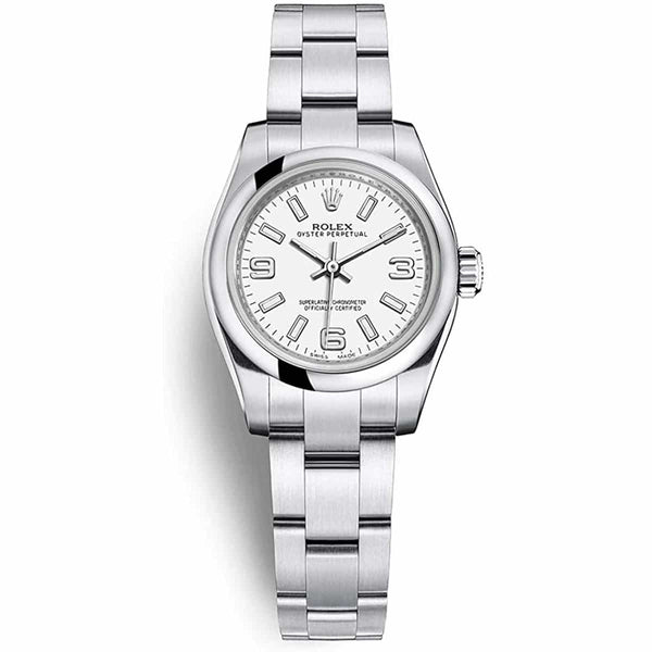 Rolex Oyster Perpetual 176200-0011 White Dial 26mm Watch