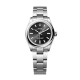 Rolex Oyster Perpetual 31 Reference 277200-0002 Bright Black Dial Oystersteel Watch