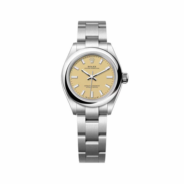 Rolex Oyster Perpetual 28 Reference 276200-0007 Beige Dial Oystersteel
