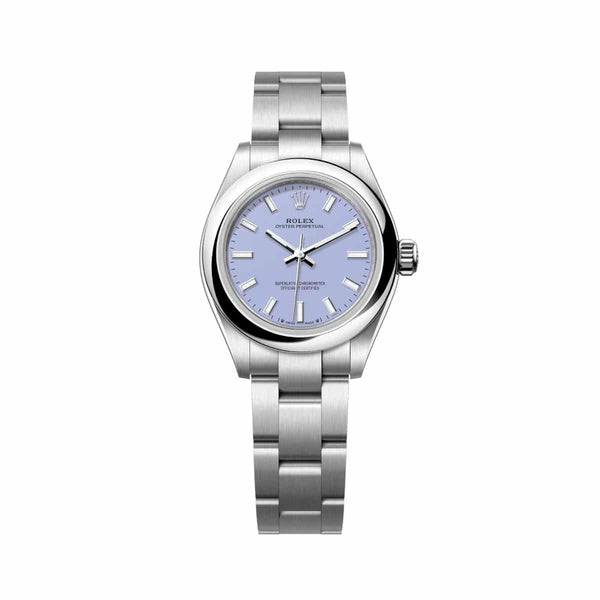 Rolex Oyster Perpetual 28 ref. 276200-0008 Lavender Dial Oystersteel