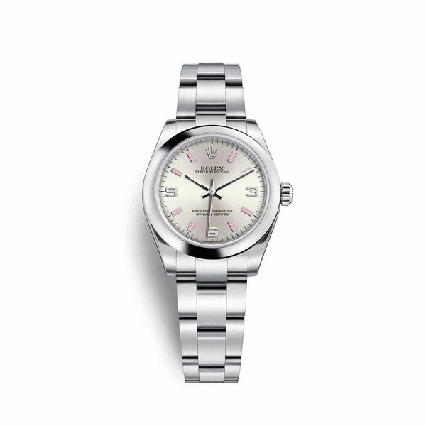 Rolex Oyster Perpetual 177200-0009 Silver Dial 31mm Watch