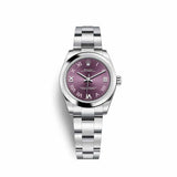 Rolex Oyster Perpetual 31 Reference 177200-0017 Purple Dial 31mm Oystersteel Watch