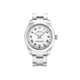 Rolex Oyster Perpetual 177200-7 31mm White Roman Dial Oyster Bracelet Watch