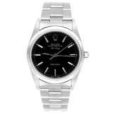 Rolex Oyster Perpetual Air-King 34mm Stainless Steel Black Dial Watch 14000