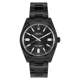 Rolex Oyster Perpetual 114300 Black Dial Black PVD/DLC Coated Steel Bracelet Watch