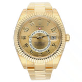 Rolex Sky-Dweller 42mm Yellow Gold Champagne Dial Oyster Bracelet 326938
