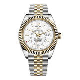 Rolex Sky-Dweller 326933-0010 42mm Two-Tone White Dial Jubilee Bracelet Watch 2022