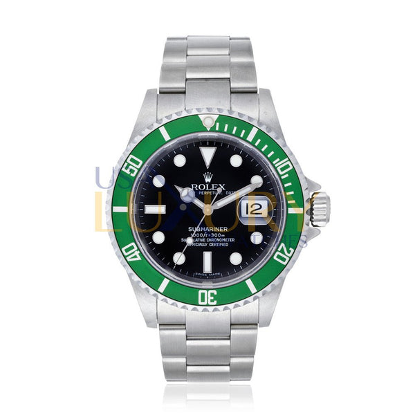 Rolex Submariner Date 16610LV "Kermit" 40mm Steel Automatic Chronometer