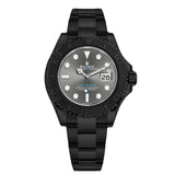 Rolex Yacht-Master 116622 40mm Black PVD Steel Platinum Dial Oyster Bracelet
