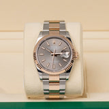 Rolex Datejust 36 Reference 126231-0014 Slate Dial Everose Rolesor Oyster Bracelet