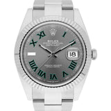 Rolex Datejust 41 126334-0021 Stainless Steel Wimbledon Roman Numeral Dial 2020