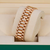 Rolex Day-Date II 218235 Black Dial 41mm 18k Everose Gold President Bracelet
