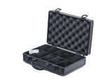 Aluminum Briefcase Watch Storage Case for 10 Watches in Classic Black