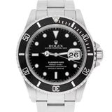 Rolex Submariner Date 16610 40mm Black Dial Stainless Steel Watch