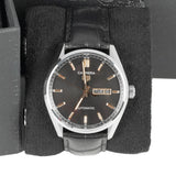 Tag Heuer Carrera WBN2013 Day-Date 41mm Steel Watch with Black Dial