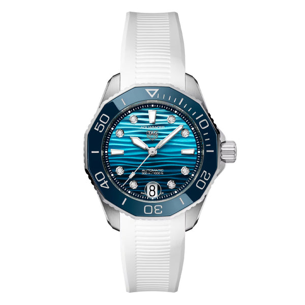 Tag Heuer Aquaracer Professional 300 WBP231N.FT6234 36mm Blue Dial Rubber Strap