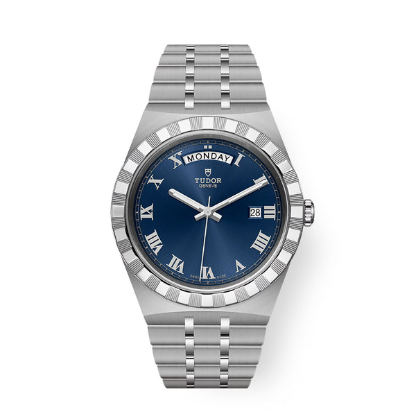 Tudor Royal M28600-0005 41mm Blue Sunray-Finish Roman Numeral Dial Steel Bracelet