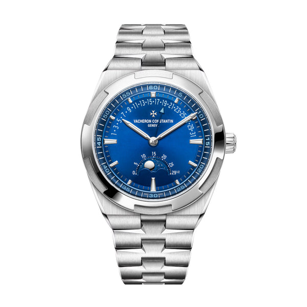 Vacheron Constantin Overseas 4000V/210A-B911 41mm Moon Phase Blue Dial Stainless Steel