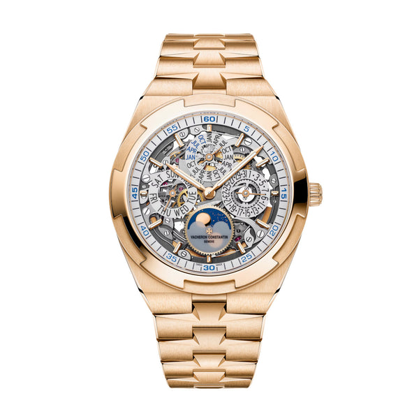 Vacheron Constantin Overseas Perpetual Calendar Skeleton 4300V/220R-B547 41.5mm Pink Gold