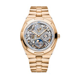 Vacheron Constantin Overseas Perpetual Calendar Skeleton 4300V/220R-B547 41.5mm Pink Gold