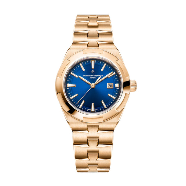 Vacheron Constantin Overseas 4600V/200R-B979 34.5mm Pink Gold Blue Dial