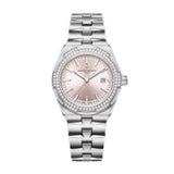 Vacheron Constantin Overseas 4605V/200A-B971 35mm Pink Dial Diamond-Set Bezel Steel