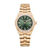 Vacheron Constantin Overseas 4605V/200R-B969 35mm Pink Gold Green Dial Diamond Bezel