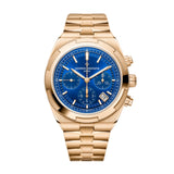 Vacheron Constantin Overseas 5520V/210R-B952 42.5mm Chronograph Blue Dial 18K Pink Gold