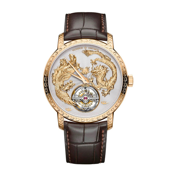 Vacheron Constantin Traditionnelle 6040T/000R-B959 Pink Gold Dial Tourbillon